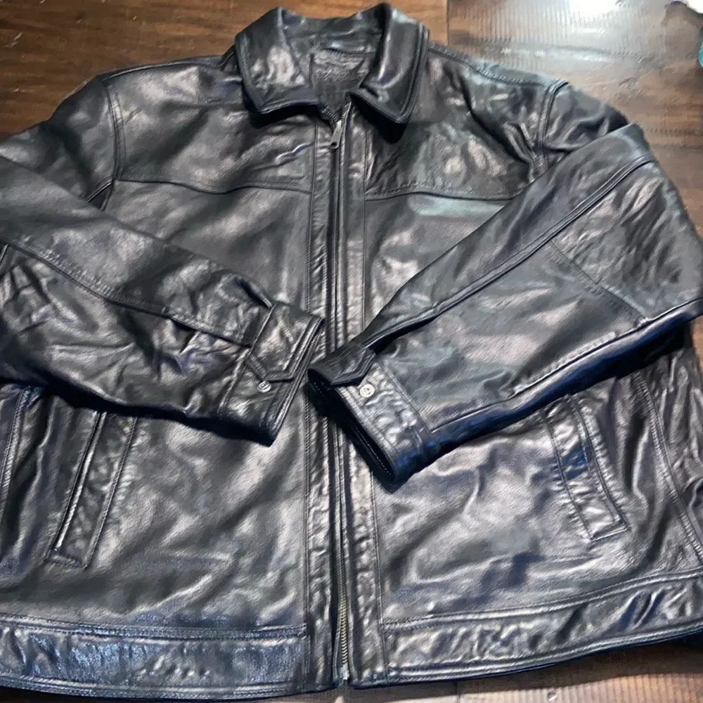 Roundtree & Yorke Leather Lambskin Jacket Men’s 2XB